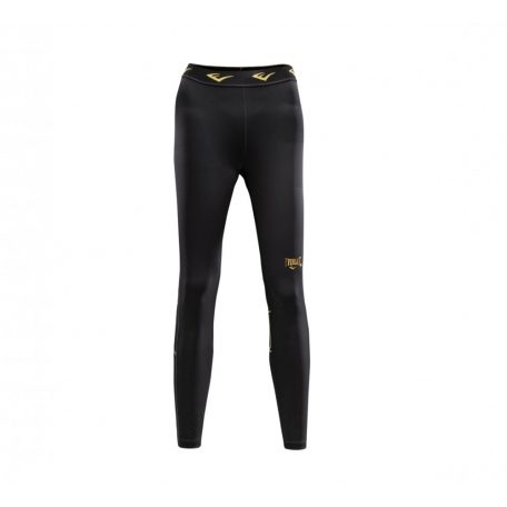 Fitness leggings, Everlast, Leonard, for woman, black-gold, M méret