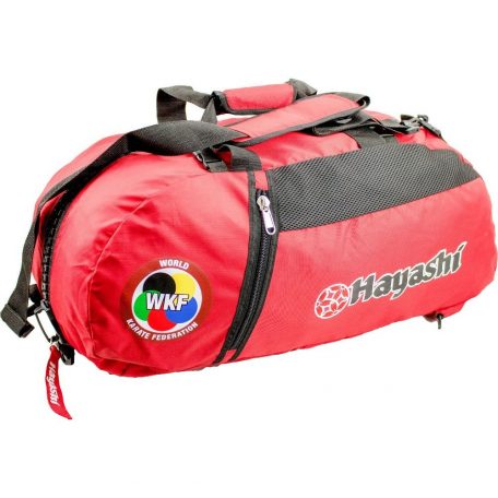 Backpack-Sportsbag-Dufflebag combination WKF, red, small, 55 x 29 x 27 cm méret