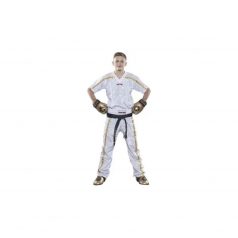 Kick-box trousers, Top Ten, Mesh, white-gold