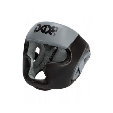 Head guard, DAX Sparring, leather, black