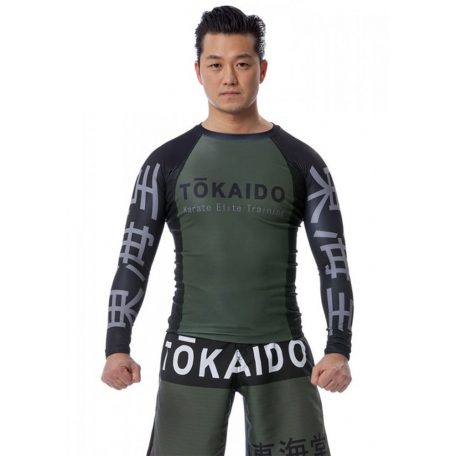 Rashguard, Tokaido Athletic Elite Training, black-green