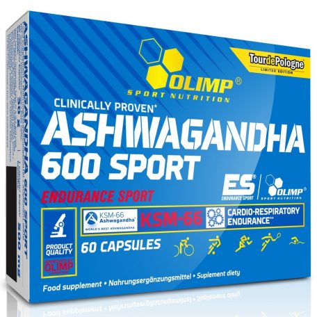 Olimp, Ashwagandha 600 Sport Edition, indiai ginzeng, 60 kapszula