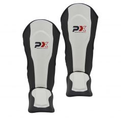   Shin and instep guard, Phoenix, Fight Pro, synthetic leather, black-white, XXXS méret