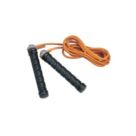 Skipping-rope, Phoenix, with weighted grips and leather rope